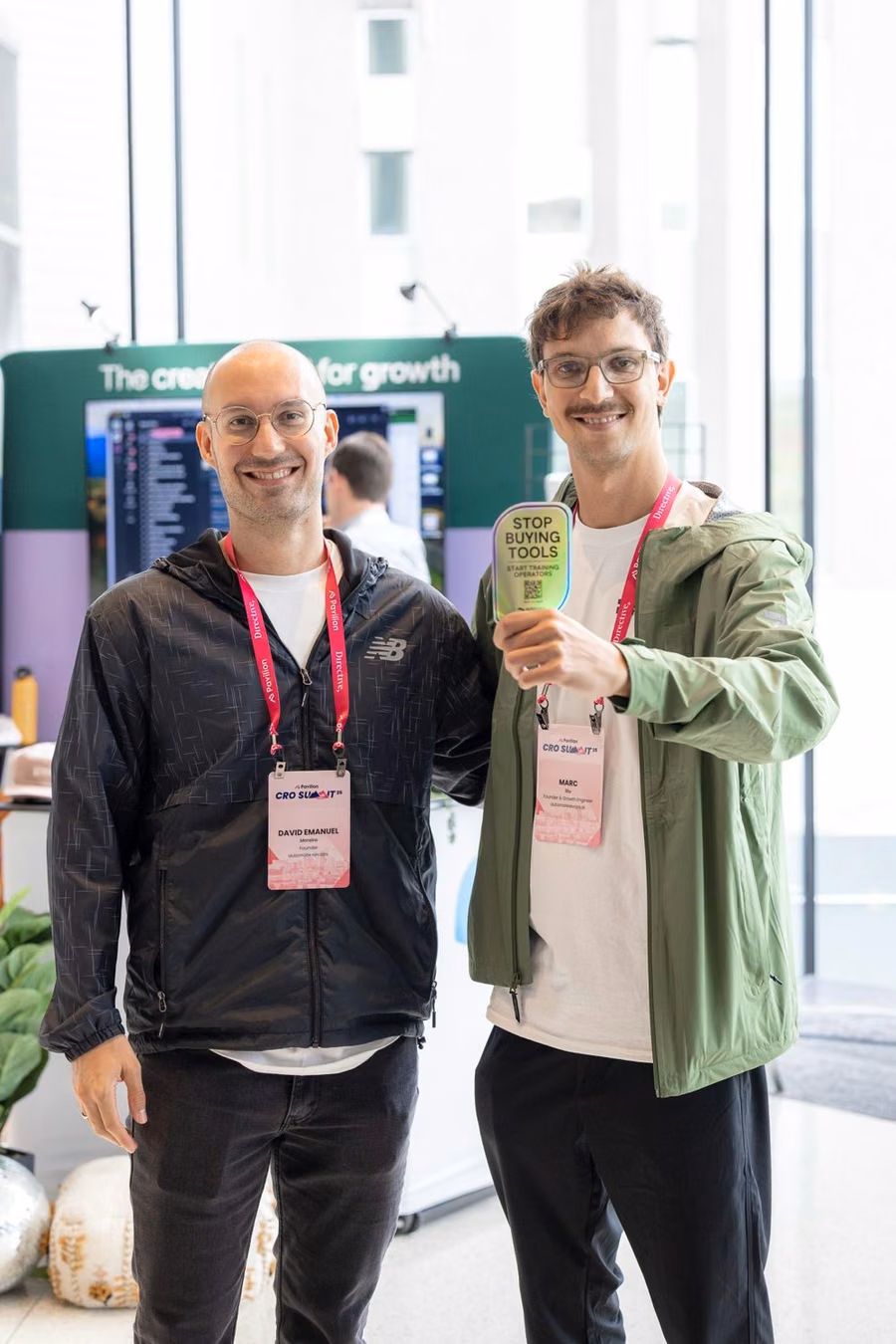 David Moreira and Marcos Stubrin at the CRO Summit